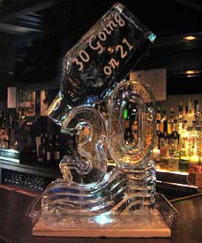 30 Bottle Ice Luge custom ice luges by Ice Miracles New York, LI, NY