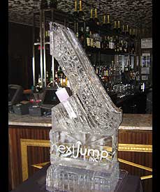 Next Jump Ice Luge custom ice luges by Ice Miracles New York, LI, NY